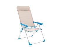 Marbueno Silla Plegable Azul Beige 69 x 109 x 58 cm