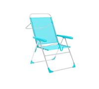 Marbueno Silla Plegable 5 Posiciones Aluminio Aguamarina Playa y Piscina 59X61X97 cm 10310