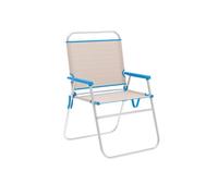 Marbueno Silla Plegable Azul Beige 52 x 80 x 56 cm