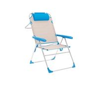 Marbueno Silla Plegable Azul Beige 67 x 99 x 66 cm