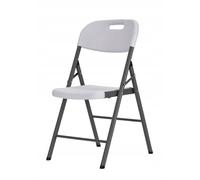 Marbueno Silla Plegable Resina Blanco 44x53x83 cm Catering, Playa y Camping 10531