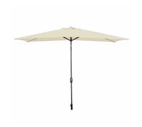 Marbueno sombrilla acero 8 varillas 200x300 cm polyester beige jardin, piscina y terraza 10493