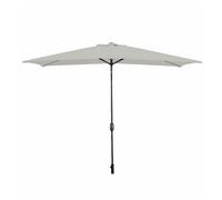 Marbueno sombrilla acero 8 varillas 200x300 cm polyester blanco jardin, piscina y terraza 10494