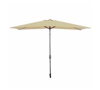 Marbueno sombrilla acero 8 varillas 200x300 cm polyester marron jardin, piscina y terraza 10492