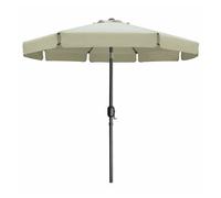 Marbueno sombrilla acero 8 varillas d270 cm polyester beige jardin, piscina y terraza 10488