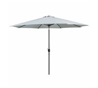 Marbueno sombrilla acero 8 varillas d270 cm polyester blanco jardin, piscina y terraza 10484