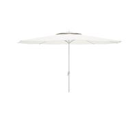 Marbueno Sombrilla Blanco Poliéster Acero Ø 270 cm