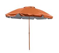 MARBUENO SUMMER Sombrilla Acero 6 Varillas D180 cm Nylon Color Naranja Jardín, Playa y Piscina 10472N