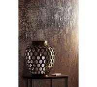 Papel Pintado Pared Color Cobre Morderno - Liso, Efecto Manchado - Domitorio, Salón y Cocina - Fabricado en Alemania - 10,05 x 0,53m - Avalon 31644