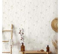 marburg Papel pintado Beige floral botánico hojas tejido no tejido para salón o dormitorio fabricado en Alemania 10,05 x 0,53 m