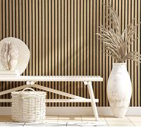 marburg Papel pintado efecto 3D, aspecto de madera, color marrón claro, 10,05 x 0,53 m, fabricado en Alemania