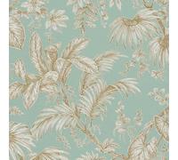 marburg Papel Pintado Verde Dorado Floral Moderno Natural, para Dormitorio o Salón, Fabricado en Alemania, 10,05 x 0,53 m
