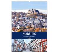 Marburg - Universitätsstadt mit Flair (Wandkalender 2026 DIN A2 hoch), CALVENDO Monatskalender: Marburg - Vom imposanten Landgrafenschloss über die ... bis zu stimmungsvollen Ansichten an der Lahn.