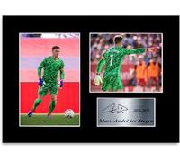 Marc-André ter Stegen Football Player 2024-2025 A4 autógrafo firmado con foto, regalo para aficionados del Barcelona