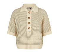 Marc Aurel - Suéter estilo polo con brillo dorado - Knitwear - Mujer - Beige - XL -