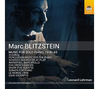 Marc Blitzstein - Blitzstein, Marc : Musique pour Piano, 1918-63