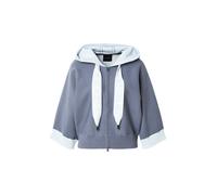 Marc Cain Cárdigan azul claro / gris basalto / blanco M EUR