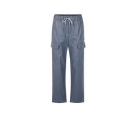 MARC CAIN Pantalón cargo efecto piel WUXI azul oscuro | 36