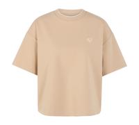 Marc Cain- Shirt mit Herz und Ringeldetail- Tops- Mujer- Marrón- L- Shirt mit Herz und Ringeldetail