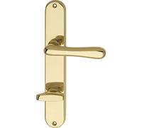 Marc hesi 1022.15 W.002.m manillas elegante 22 - A inodoro placa larga distancia 90 mm, para grosor de puerta 38 - 43 mm, latón pulido