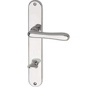 Marc hesi 1022.15 W.008.m manillas elegante 22 a placa larga distancia de inodoro para grosor de puerta 38 - 43 mm, 90 mm, latón cromado