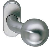 Marc hesi de acero inoxidable Pomo de puerta en roseta ovalado | botón giratorio | Perilla | 1 pieza | Niro | inox