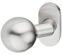 Marc hesi de acero inoxidable Pomo de puerta en roseta ovalado | fixknopf | fixknauf | 1 pieza | Niro | inox
