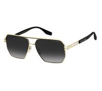 Marc Jacobs Hombre MARC 584/S RHL/9O Gafas de sol Metal Negro/Oro Gris Cuadrada Normal Sombreado