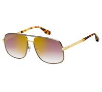 Marc Jacobs Hombre Marc Jacobs MARC 470/S 06J/JL Gafas de sol Metal Oro Gris Cuadrada Reflejado Sombreado