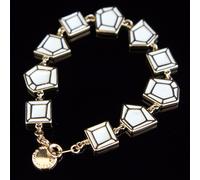 Marc Jacobs M0001098 Brazalete Pulsera Color: Oro / Crema Nuevo