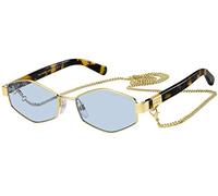 Marc Jacobs Mujer MARC 496/S 013/KU Gafas de sol Metal Oro Azul claro Geométrico