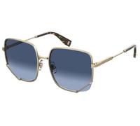 Marc Jacobs Mujer MJ 1008/S 06J Gafas de sol Metal Oro Azul Cuadrada Sombreado