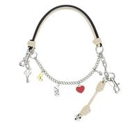 MARC JACOBS THE MINI ICON CHAIN CHARM BLACK/CLOUD WHITE