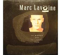 MARC LAVOINE le monde est tellement con/larme blanche SP 7" 1987 Avrep VG++