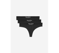 Marc O´Polo Essentials 3-Pack String Bragas Tanga, Black, Small De Las Mujeres