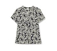 Marc O'Polo Blusa de Manga Corta para Mujer de algodón orgánico con Cuello en V, G20, 34