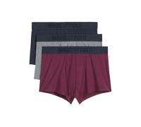 Marc O'Polo Calzoncillo boxer ' Trunk Essentials ' azul oscuro / gris moteado / burdeos XXL azul oscuro / gris moteado / burdeos