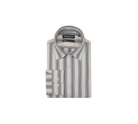Camisa de sarga de corte regular Dark Beige M
