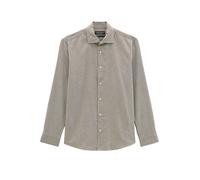 Camisa de franela con corte entallado Light Beige S