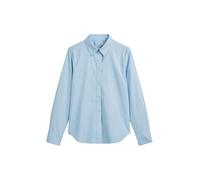 Marc OߴPolo Camisa de algodón orgánico Mujer Shaped Fit, Azul (Smooth Sky), 48