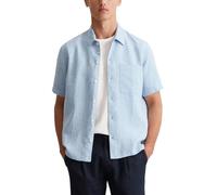Marc OߴPolo Camisa de lino de manga corta Hombre Regular Fit, Azul (Mulit/Angels Wings), M