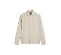 Marc OߴPolo Camisa de Lino de Manga Larga Hombre Shaped Fit, Beige (Multi/Oak), L