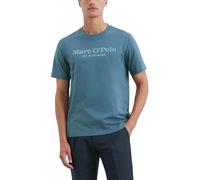 Marc OߴPolo Camiseta de algodón orgánico Hombre Regular fit, Azul (Storm), M