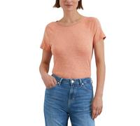 Marc OߴPolo Camiseta de algodón orgánico Mujer con Cuello Barco, Rosa (Mellow Peach), L