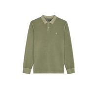 Marc OߴPolo Hombre Polo de manga larga de algodón orgánico Regular fit, Verde (Olive), M