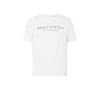 Marc O'Polo Camiseta gris moteado / blanco M gris moteado / blanco