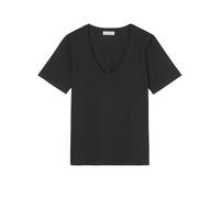 Marc OߴPolo Mujer Camiseta con cuello de pico Regular fit, Negro (Black), S