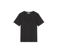 Marc OߴPolo Mujer Camiseta con cuello de pico Regular fit, Negro (Black), XXL