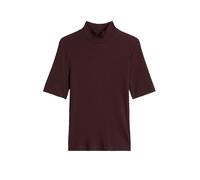 Camiseta slim de punto elástico Black Cherry XXS