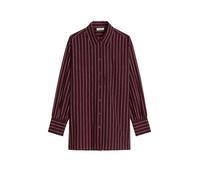 Blusa a rayas holgada Dark Red M